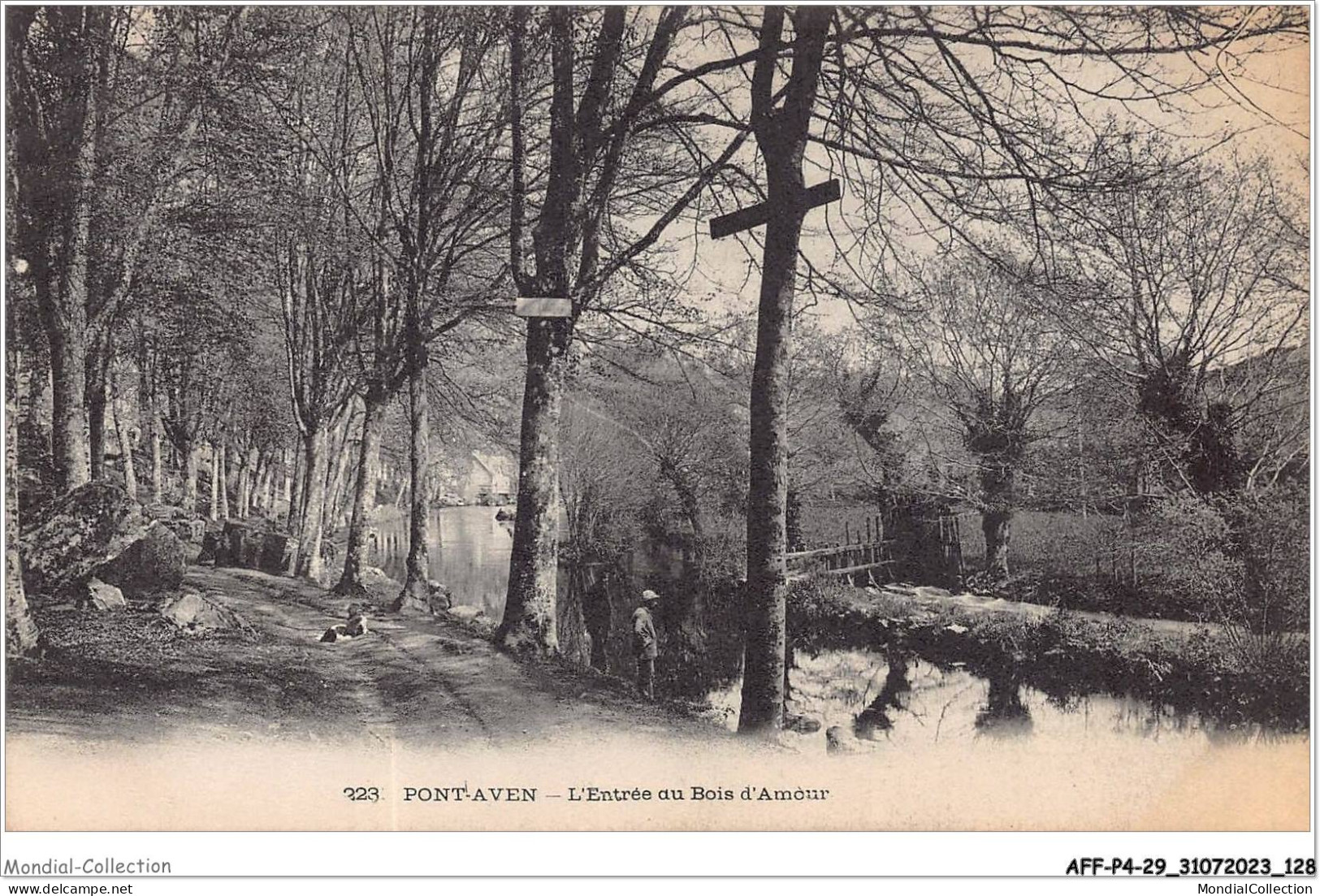 AFFP4-29-0335 - PONT-AVEN - L'entrée Du Bois D'amour  - Pont Aven