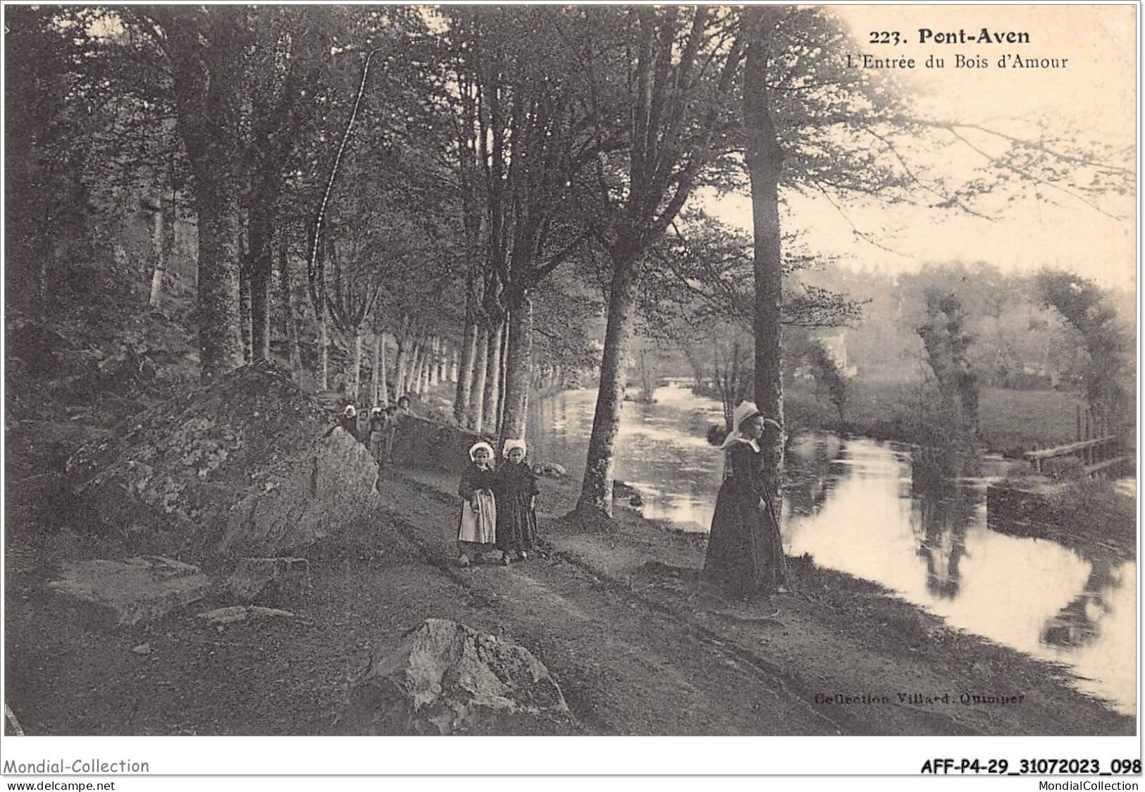 AFFP4-29-0320 - PONT-AVEN - L'entrée Du Bois D'amour  - Pont Aven