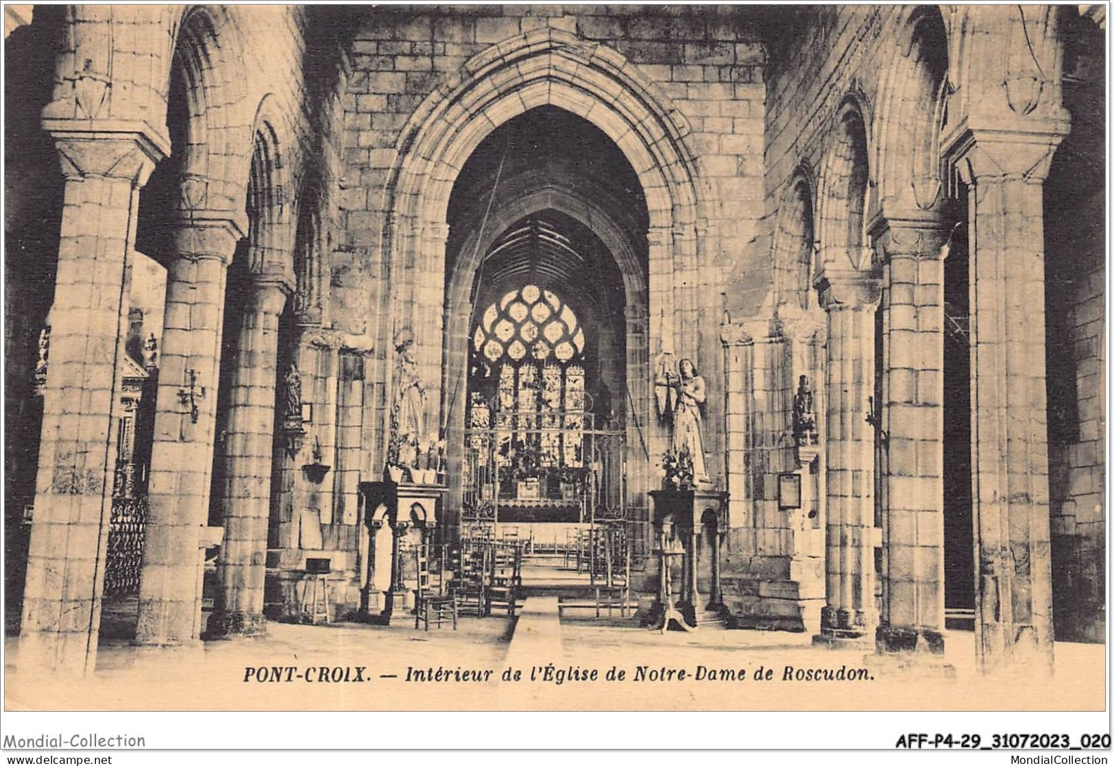 AFFP4-29-0281 - PONT-CROIX - Intérieur De L'église De Notre-dame De Roscudon  - Pont-Croix