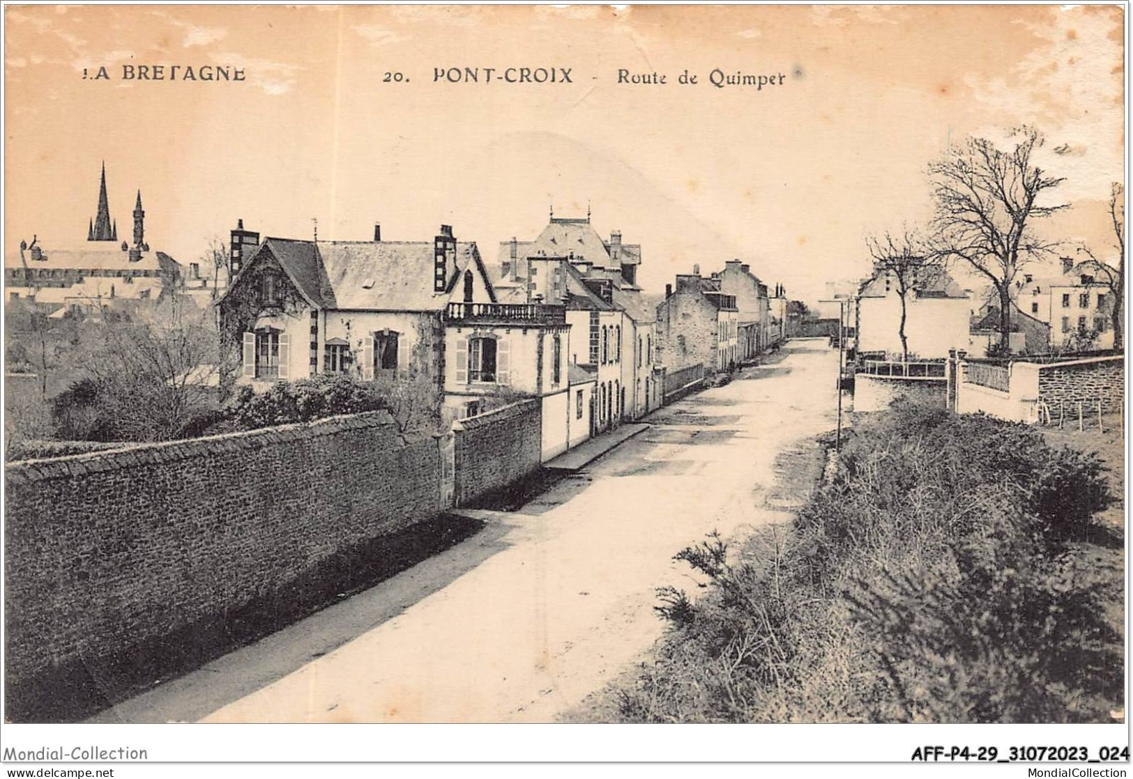 AFFP4-29-0283 - PONT-CROIX - Route De Quimper  - Pont-Croix