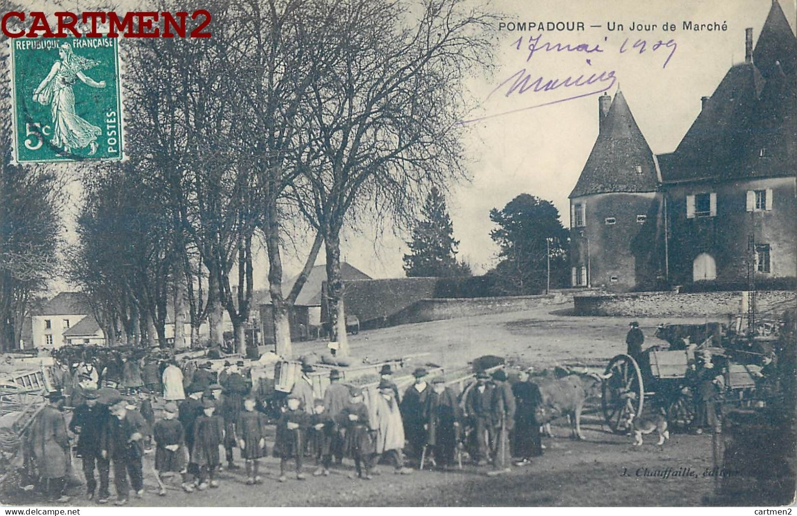 ARNAC-POMPADOUR UN JOUR DE MARCHE 19 CORREZE - Arnac Pompadour