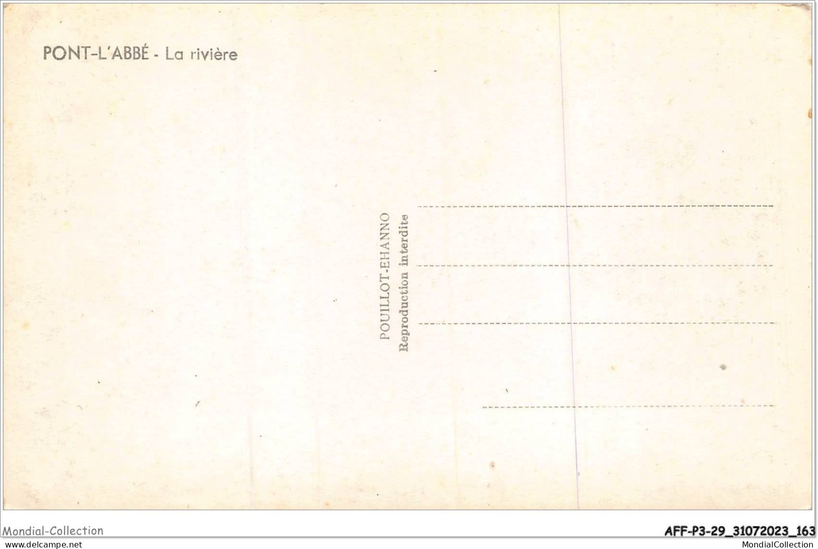 AFFP3-29-0263 - PONT-L'ABBE - La Rivière  - Pont L'Abbe