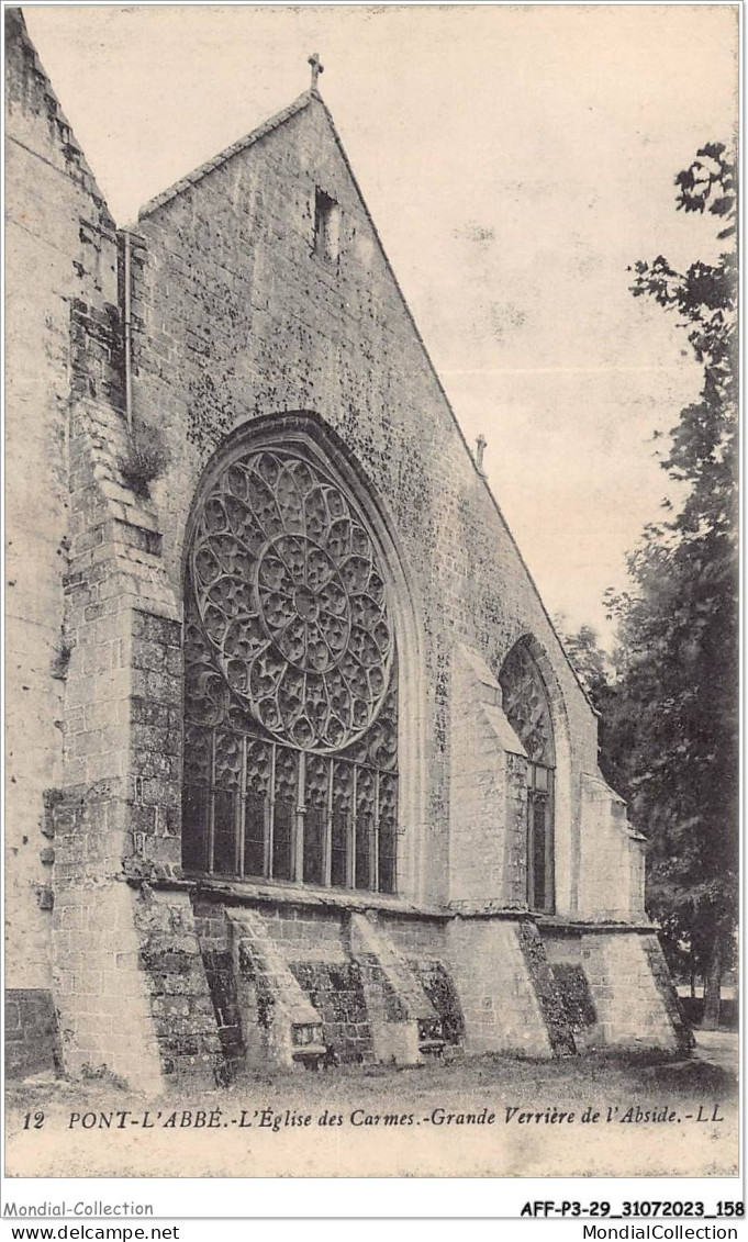 AFFP3-29-0261 - PONT-L'ABBE - L'église Des Carmes - Grande Verrière De L'abside  - Pont L'Abbe