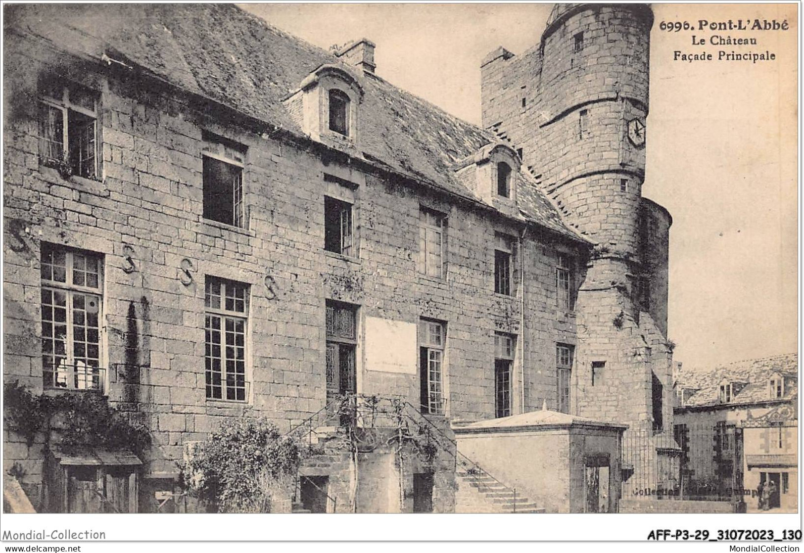 AFFP3-29-0247 - PONT-L'ABBE - Le Chateau - Façade Principale  - Pont L'Abbe