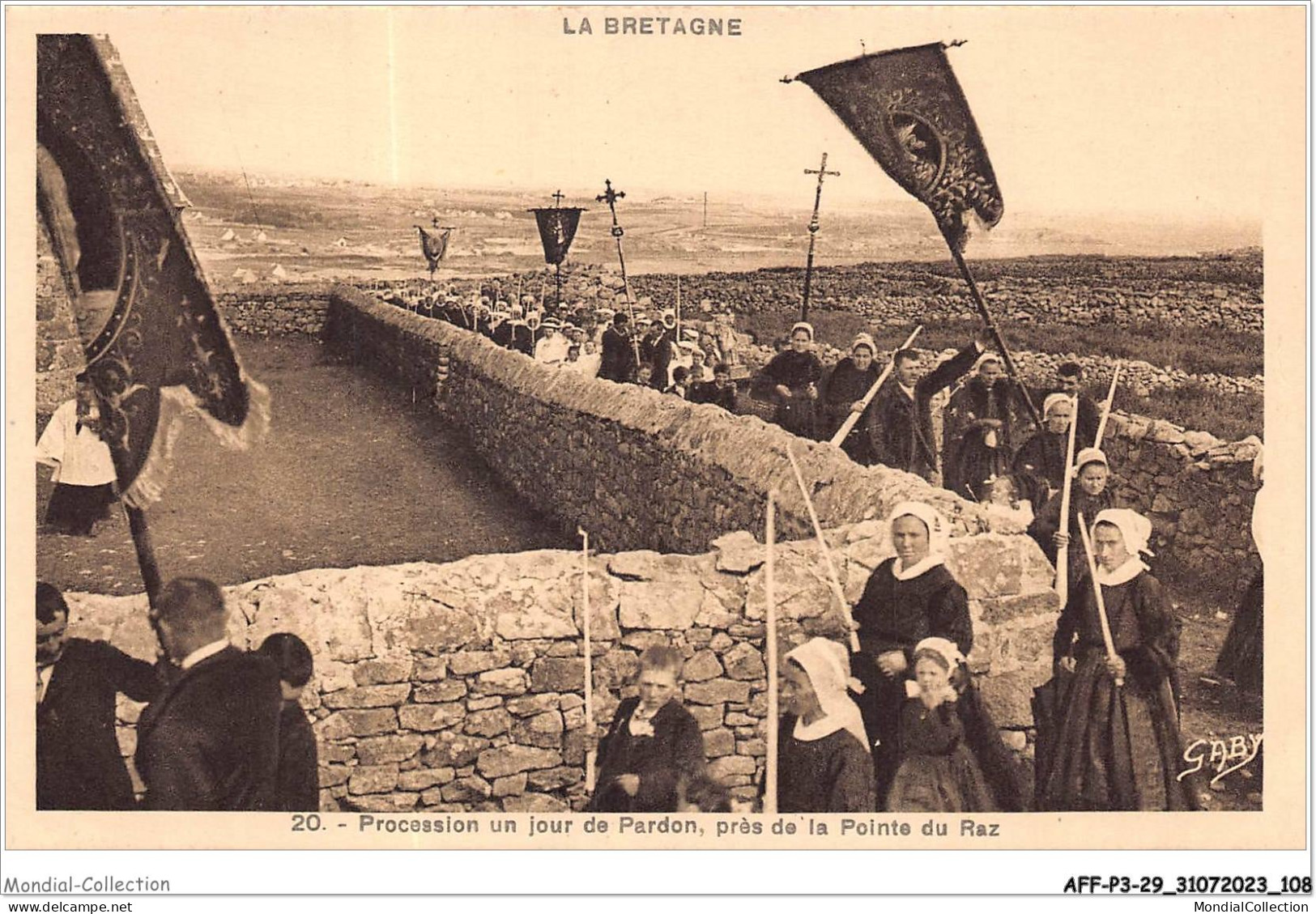 AFFP3-29-0236 - Procession Un Jour De Pardon - Près De LA POINTE DU RAZ - La Pointe Du Raz