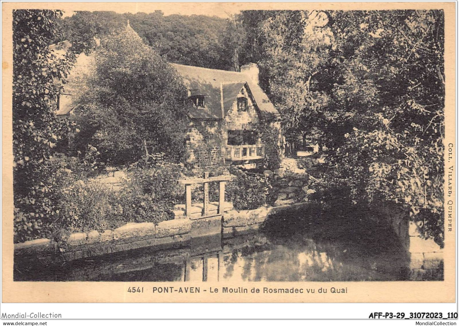 AFFP3-29-0237 - PONT-AVEN - Le Moulin De Rosmadec Vu Du Quai  - Pont Aven