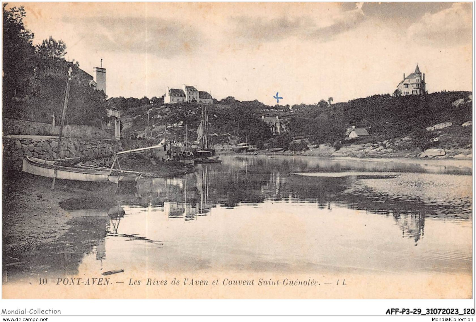 AFFP3-29-0242 - PONT-AVEN - Les Rives De L'aven Et Couvent Saint-guénolée  - Pont Aven