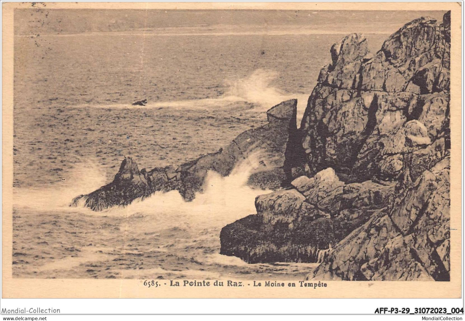 AFFP3-29-0184 - LA POINTE DU RAZ - Le Moine En Tempête  - La Pointe Du Raz