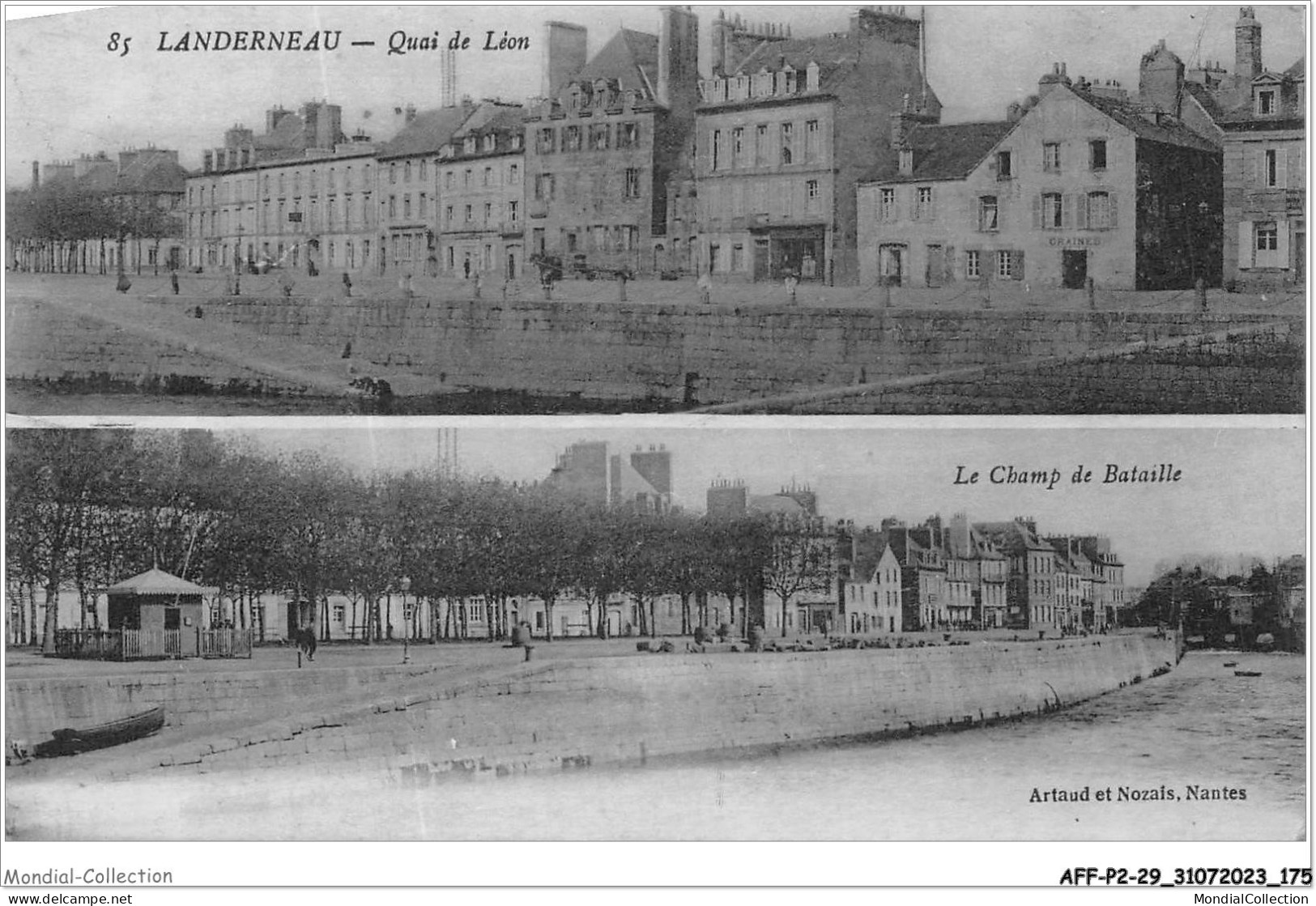 AFFP2-29-0170 - LANDERNEAU - Quai De Léon - Le Champ De Bataille  - Landerneau