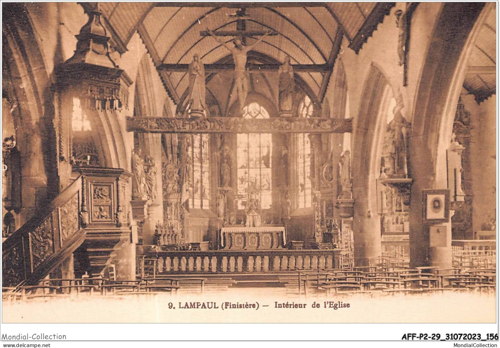 AFFP2-29-0160 - LAMPAUL - Intérieur De L'église  - Lampaul-Guimiliau