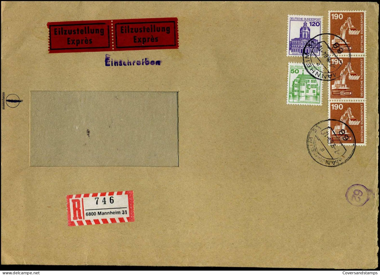 Registered Express Cover - Lettres & Documents