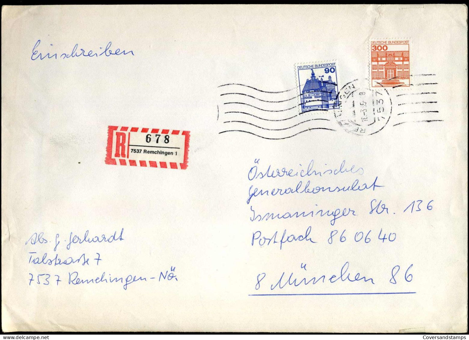 Registered Cover To München - Covers & Documents