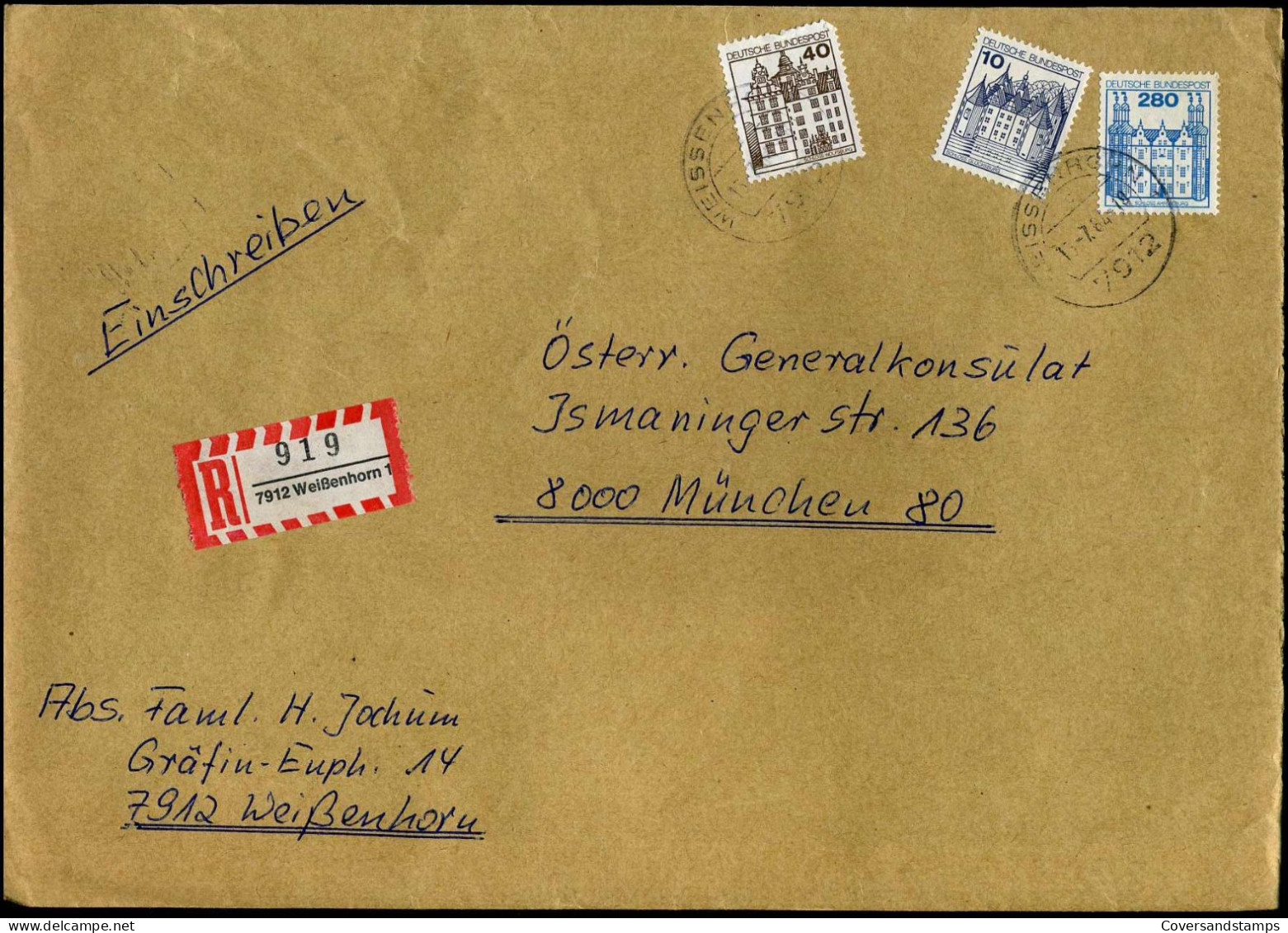 Registered Cover To München - Covers & Documents