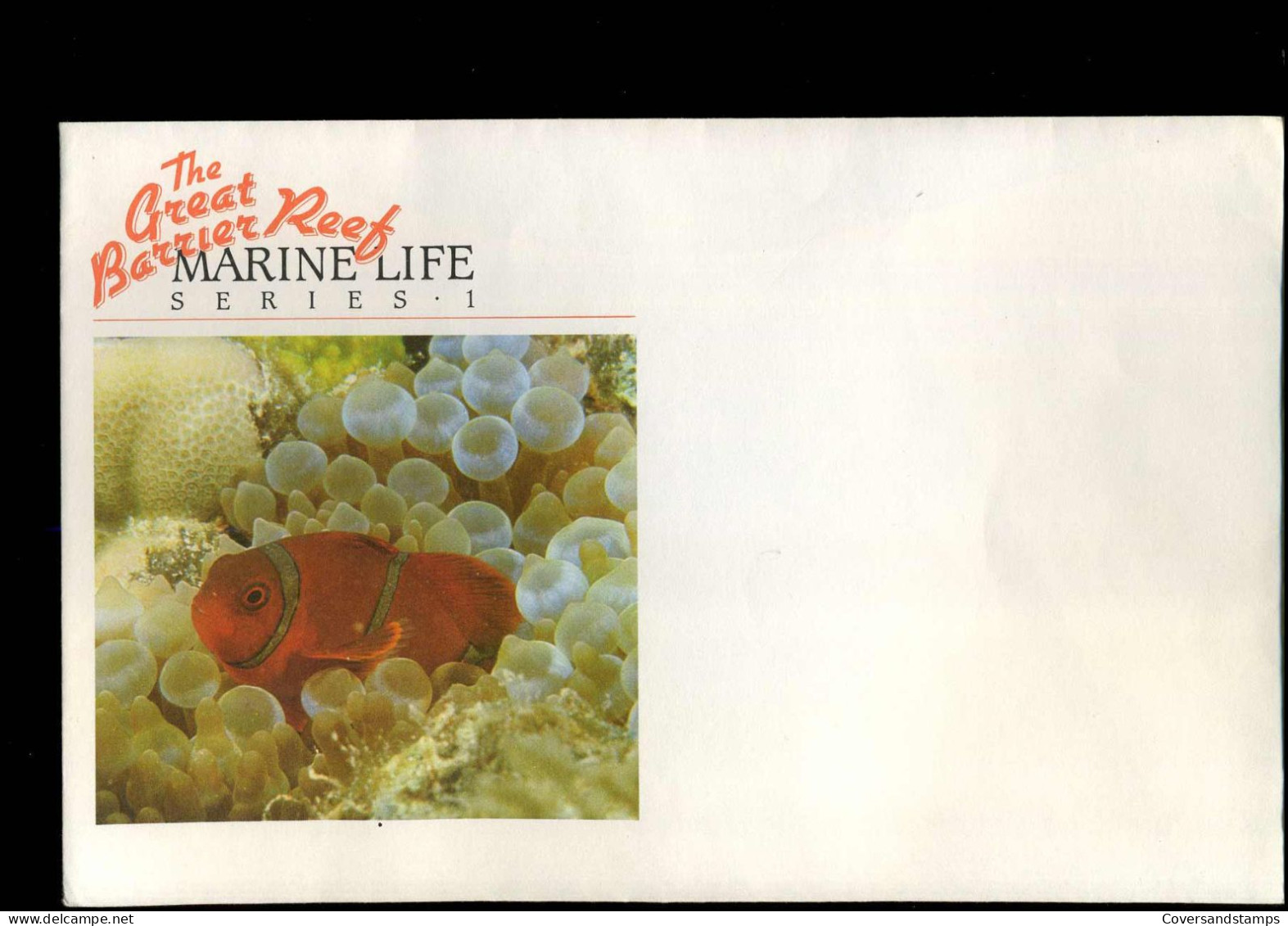 Cover - Marine Life Series 1 - The Great Barrier Reef - Premiers Jours (FDC)