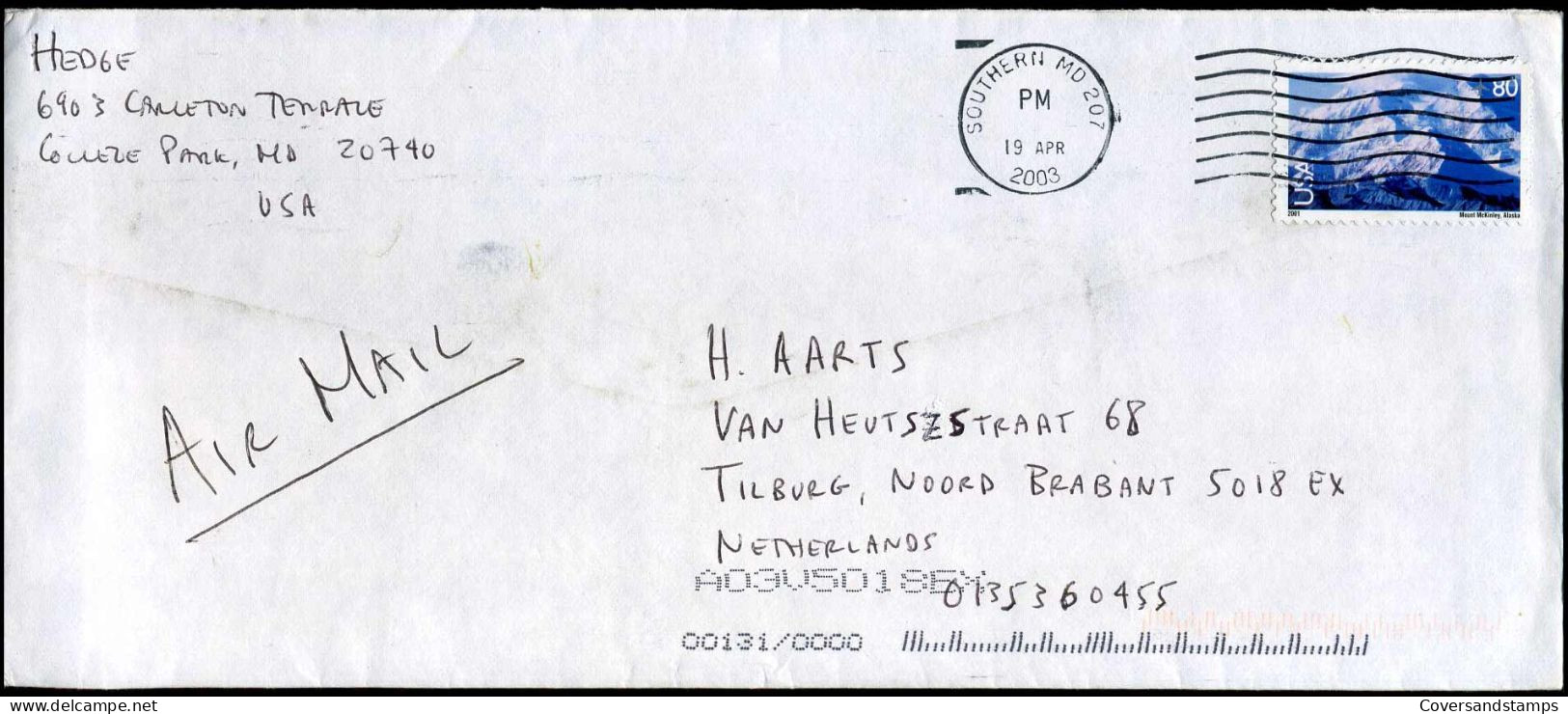 Cover To Utrecht, Netherlands - Cartas & Documentos