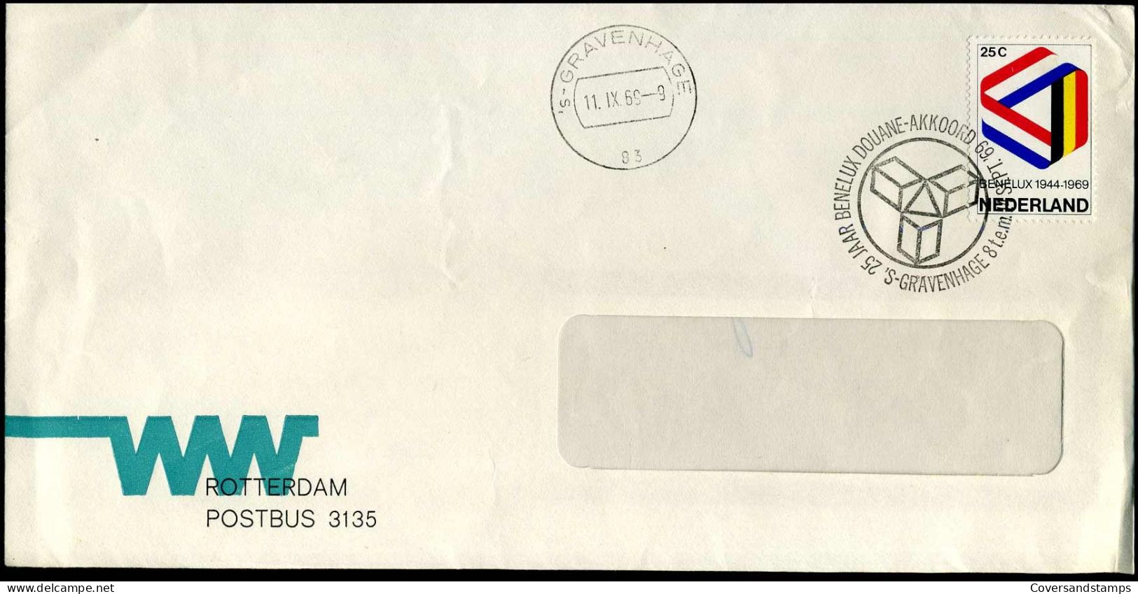Cover - 'WW, Rotterdam' - Lettres & Documents