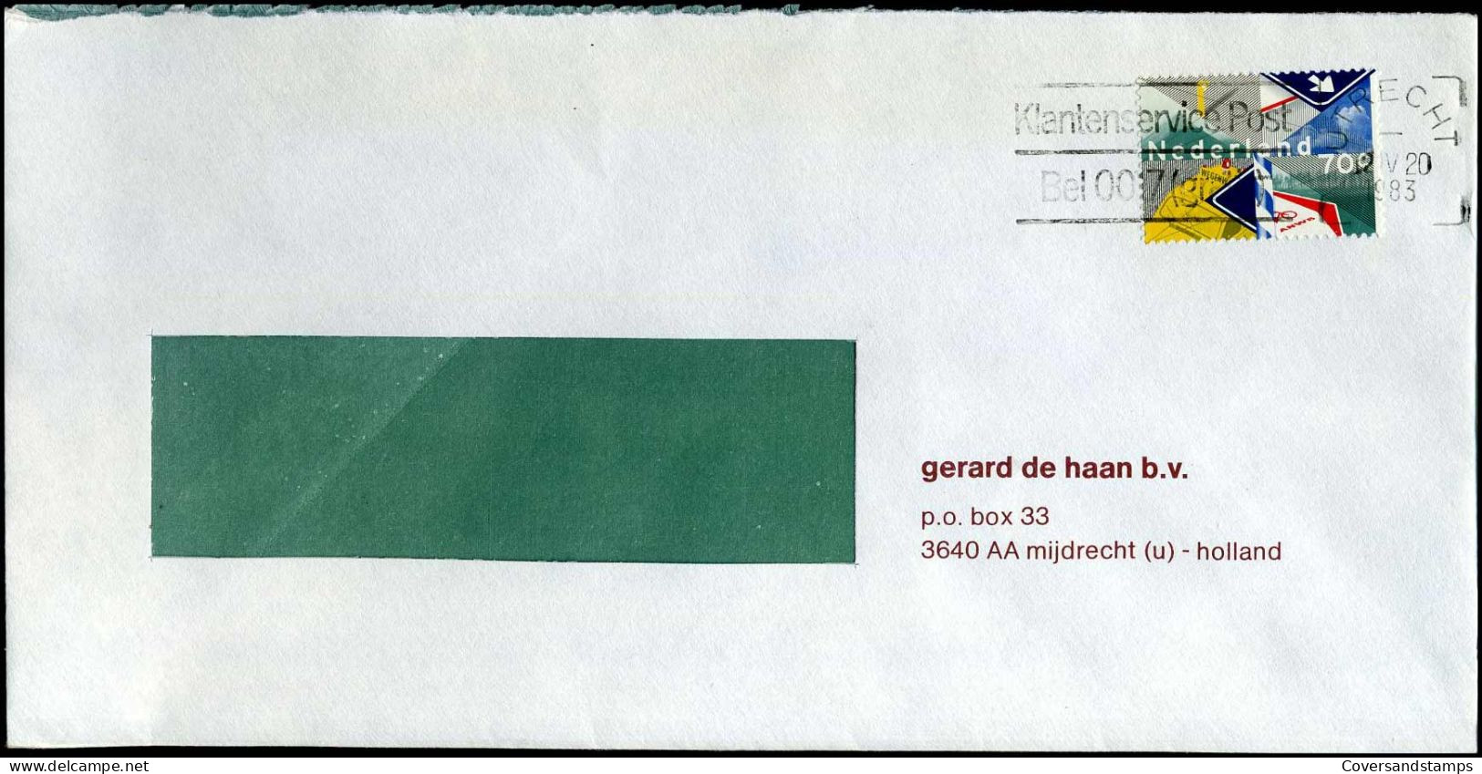 Cover - ' Gerard De Haan B.V., Mijdrecht' - Covers & Documents