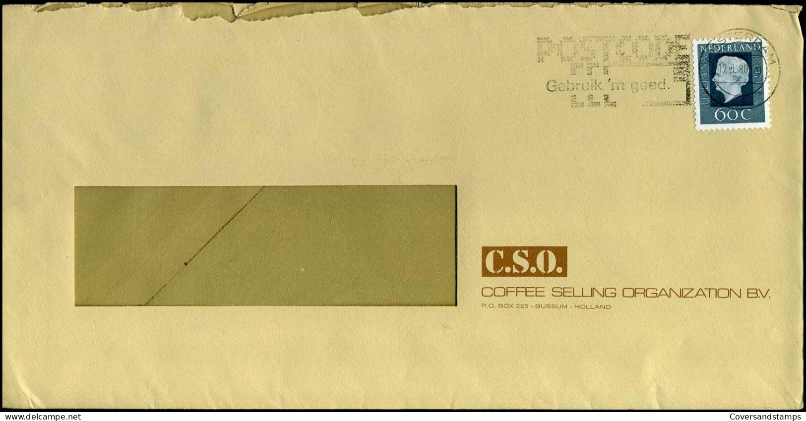 Cover- ' C.S.O. Coffee Selling Organization BV' - Covers & Documents