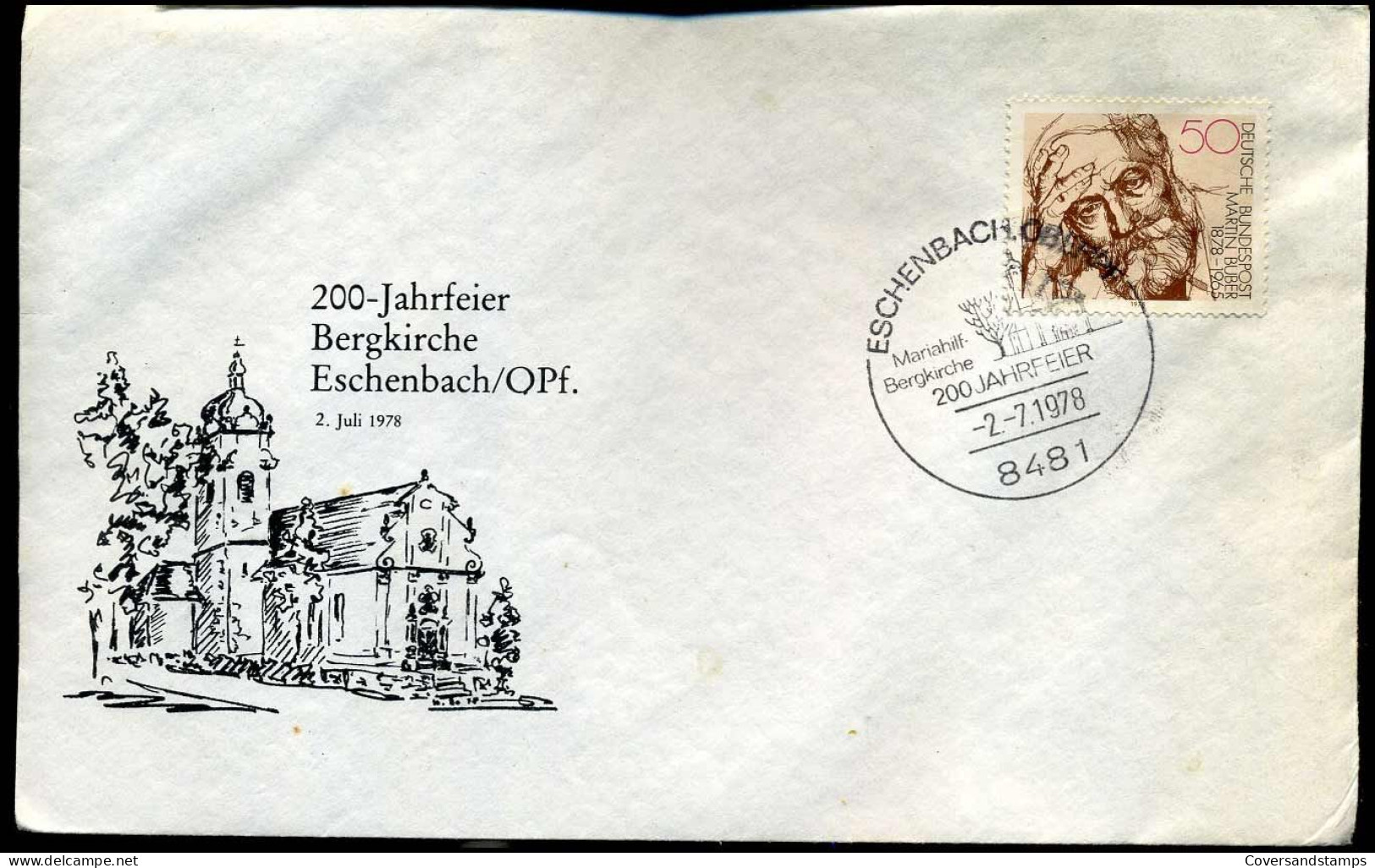 FDC - 200-Jahrfeier Bergkirche Eschenbach - Autres & Non Classés