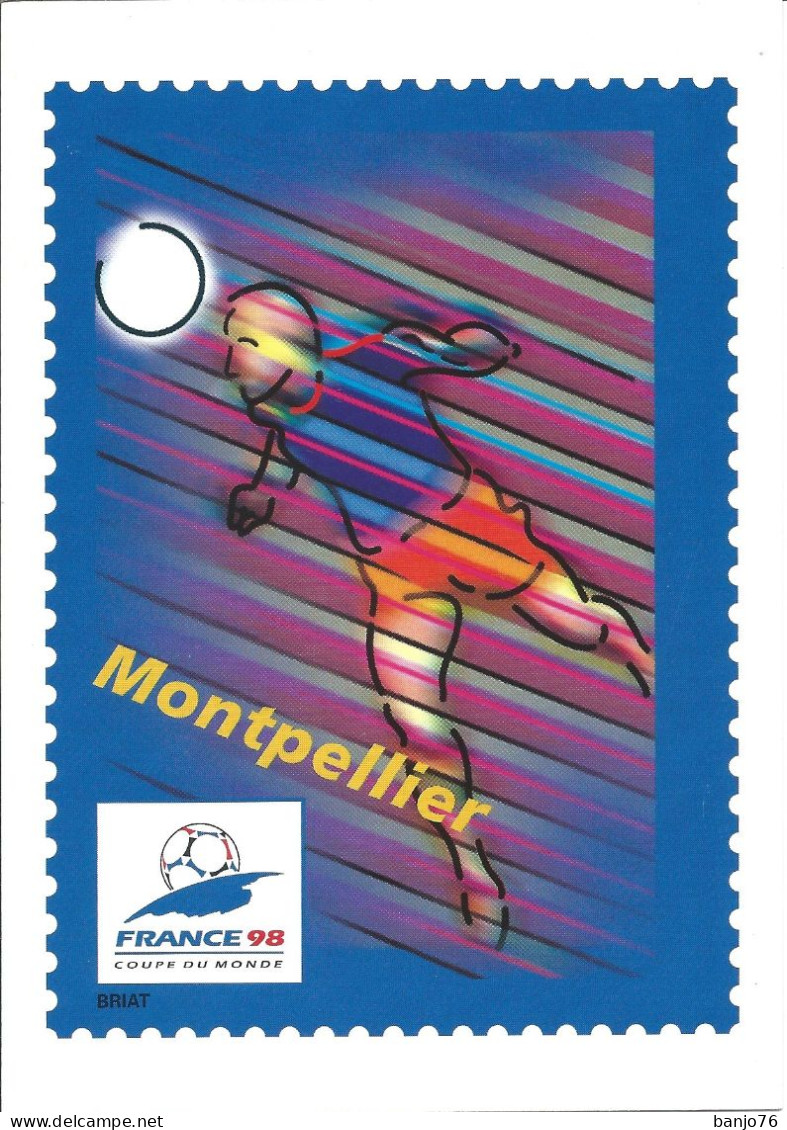 Carte Coupe Du Monde 1998 - MONTPELLIER - Soccer
