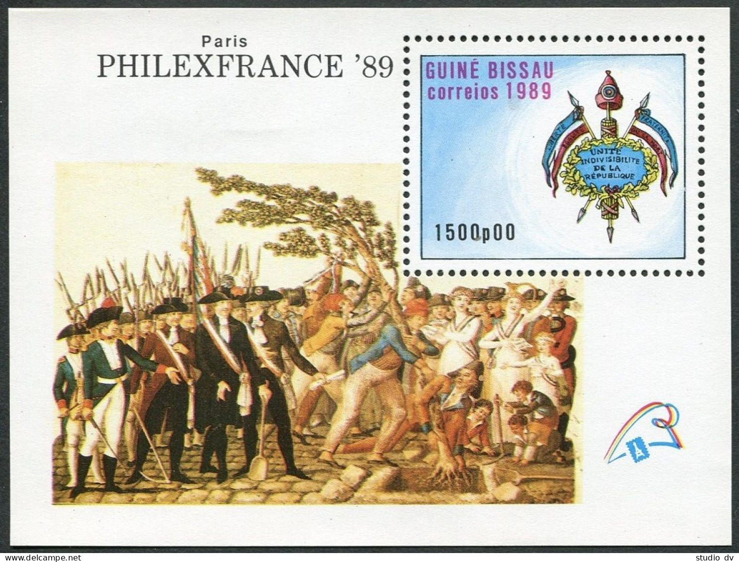 Guinea Bissau 803-809,810,MNH. PHILEXFRANCE-89.La Marseillaise By Francois Rude; - Guinea-Bissau