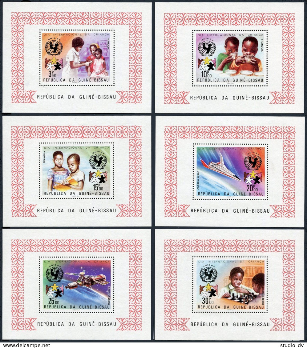 Guinea Bissau 396-396E,deluxe,396F Imperf,MNH. UNICEF-ICY-1979.Health Examining, - Guinea-Bissau