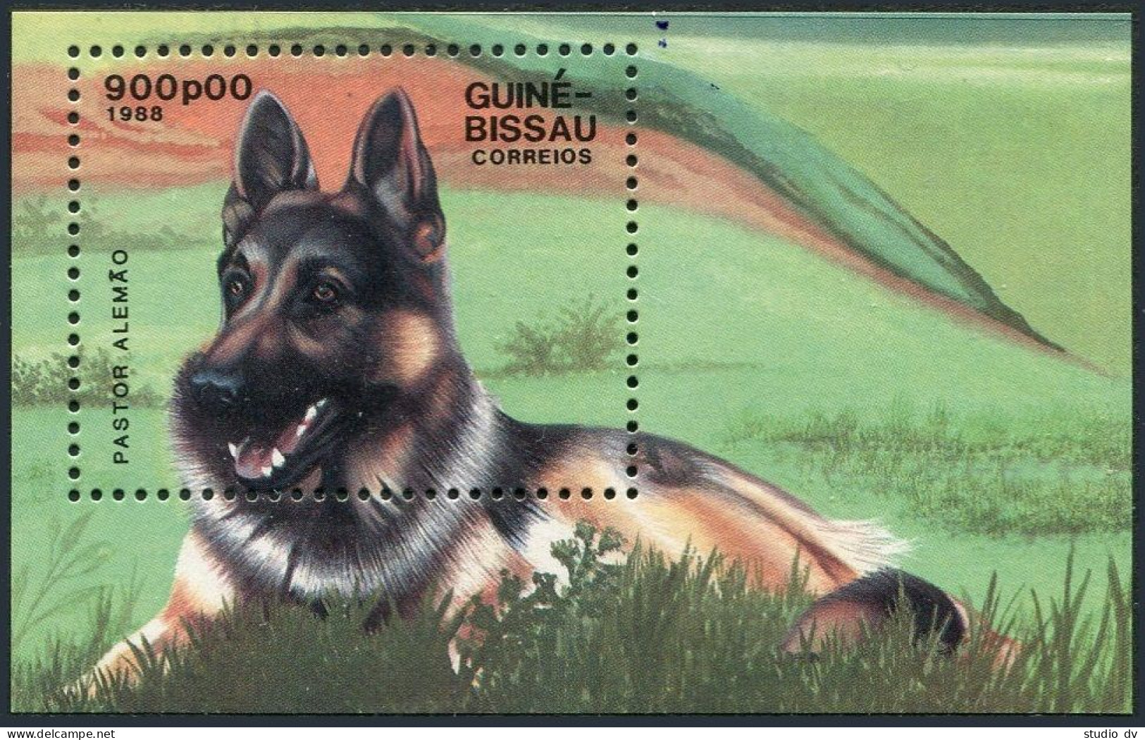 Guinea Bissau 742-748,749,MNH. Dogs 1988.Basset Hound;Great Blue Gascony;Sabujo, - Guinea-Bissau
