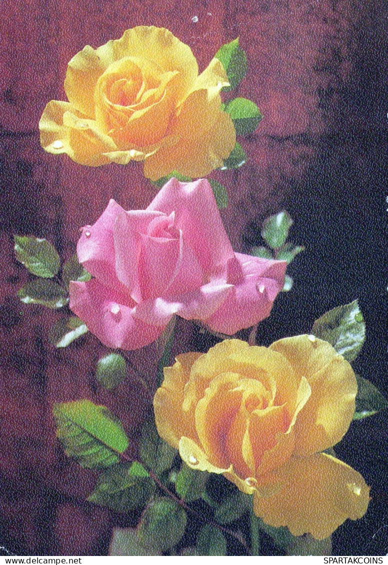 FLOWERS Vintage Postcard CPSM #PAR998.GB - Flowers
