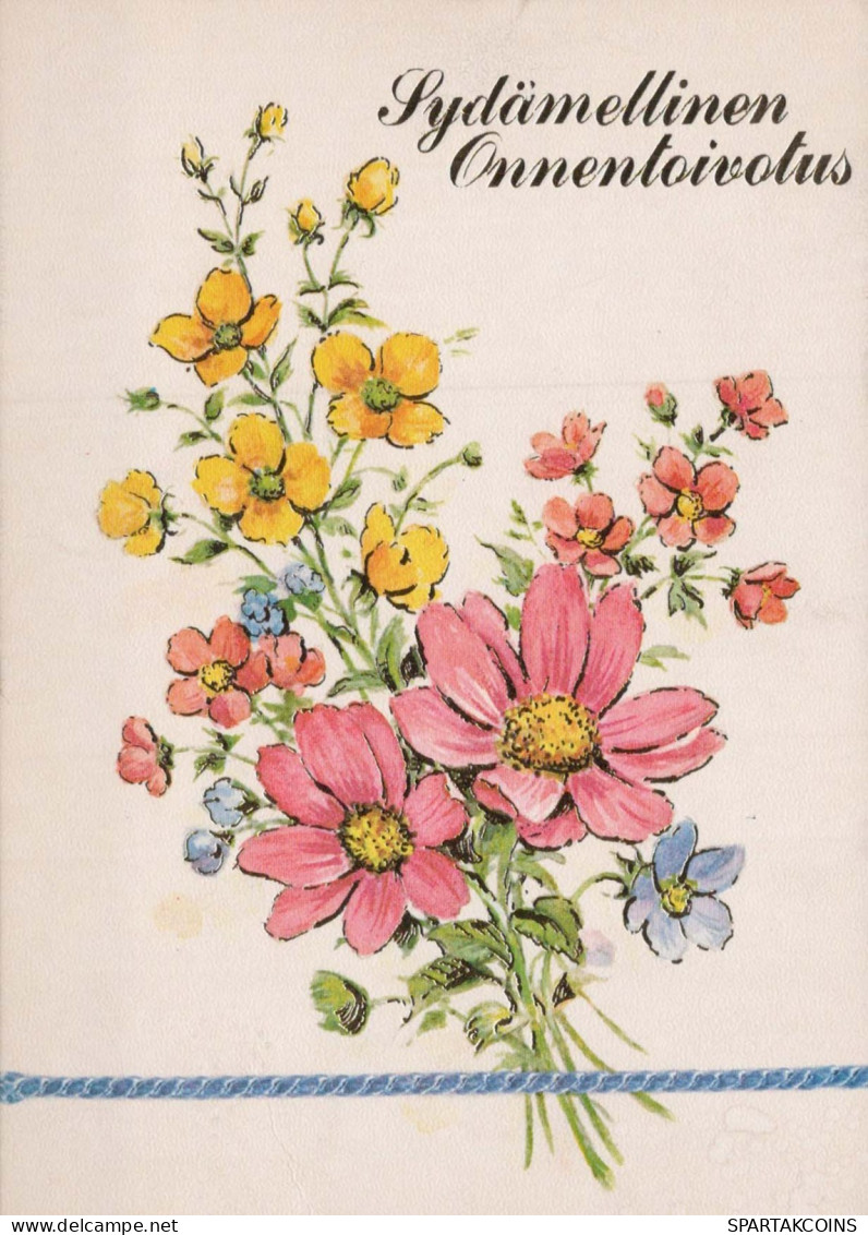 FLOWERS Vintage Postcard CPSM #PAR338.GB - Flowers