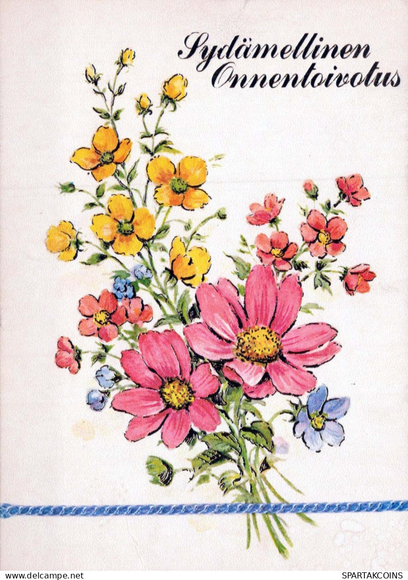 FLOWERS Vintage Postcard CPSM #PAR338.GB - Flowers