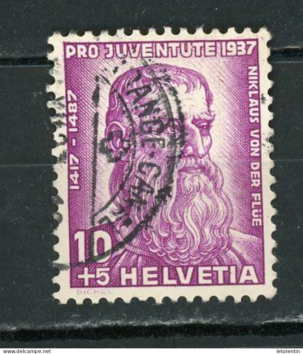 SUISSE - PRO JUVENTUTE 1937 - N° Yt 304 Obli. - Used Stamps
