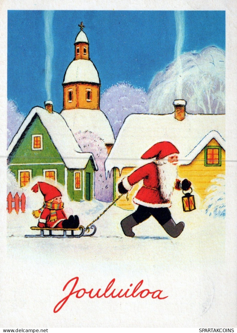 SANTA CLAUS CHRISTMAS Holidays Vintage Postcard CPSM #PAK945.GB - Santa Claus