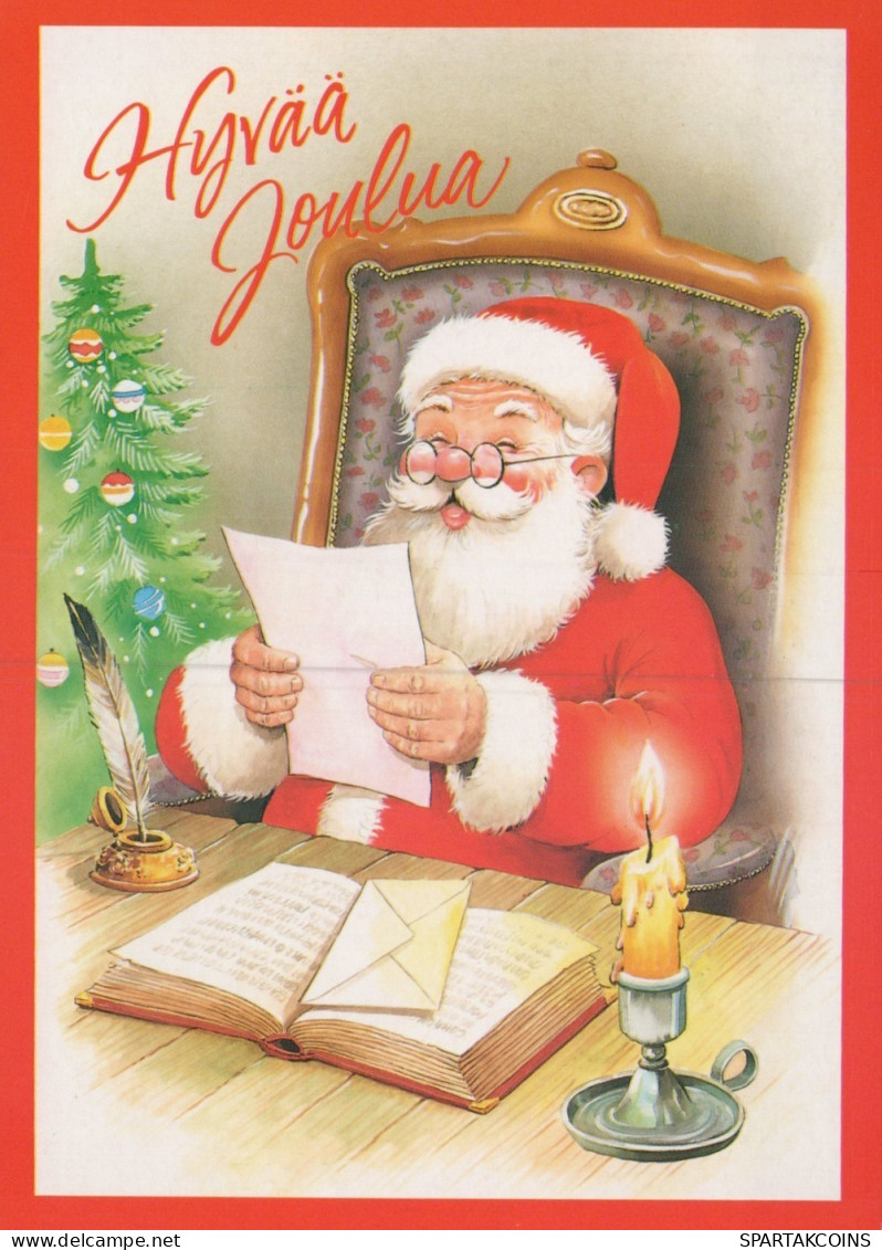 SANTA CLAUS CHRISTMAS Holidays Vintage Postcard CPSM #PAK669.GB - Kerstman