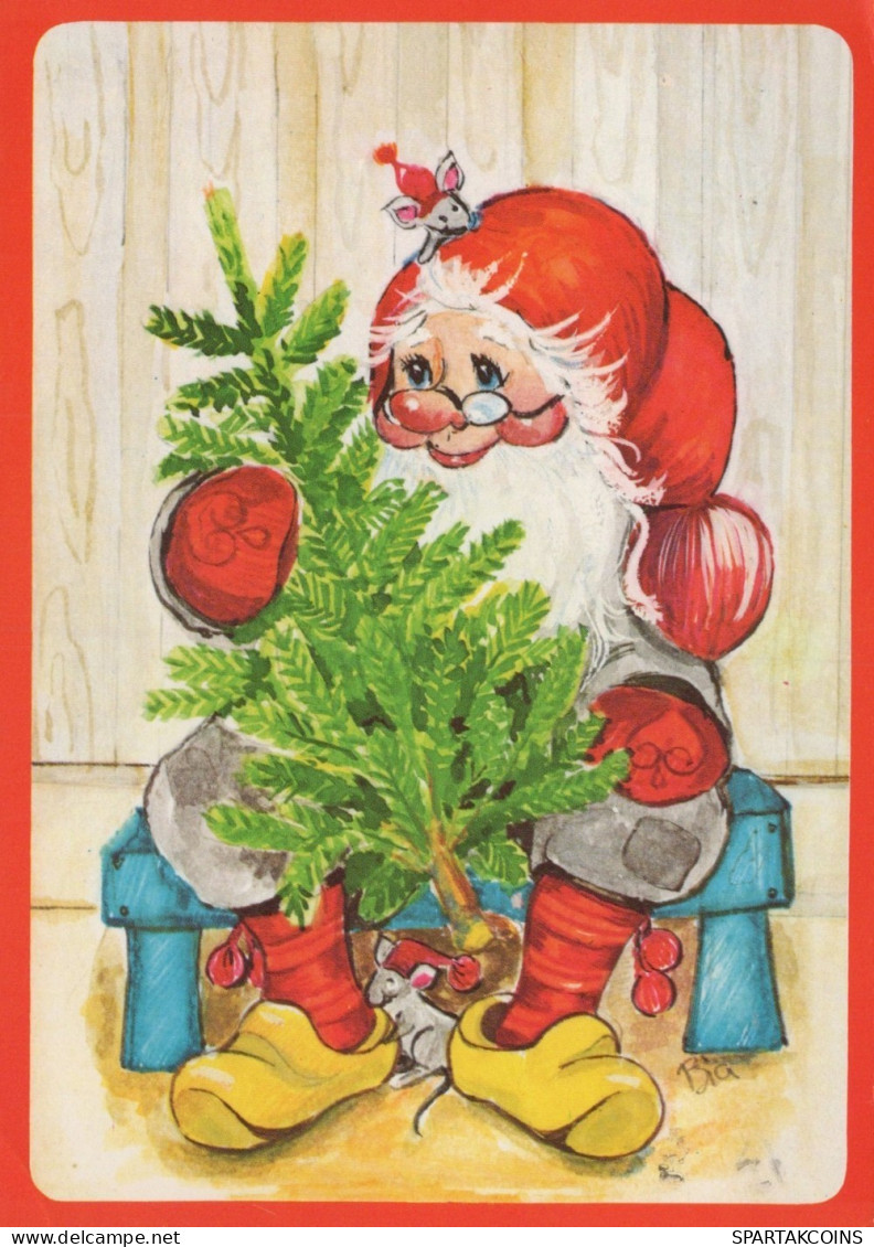 SANTA CLAUS CHRISTMAS Holidays Vintage Postcard CPSM #PAK467.GB - Santa Claus