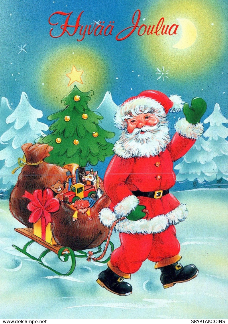 SANTA CLAUS CHRISTMAS Holidays Vintage Postcard CPSM #PAK731.GB - Santa Claus