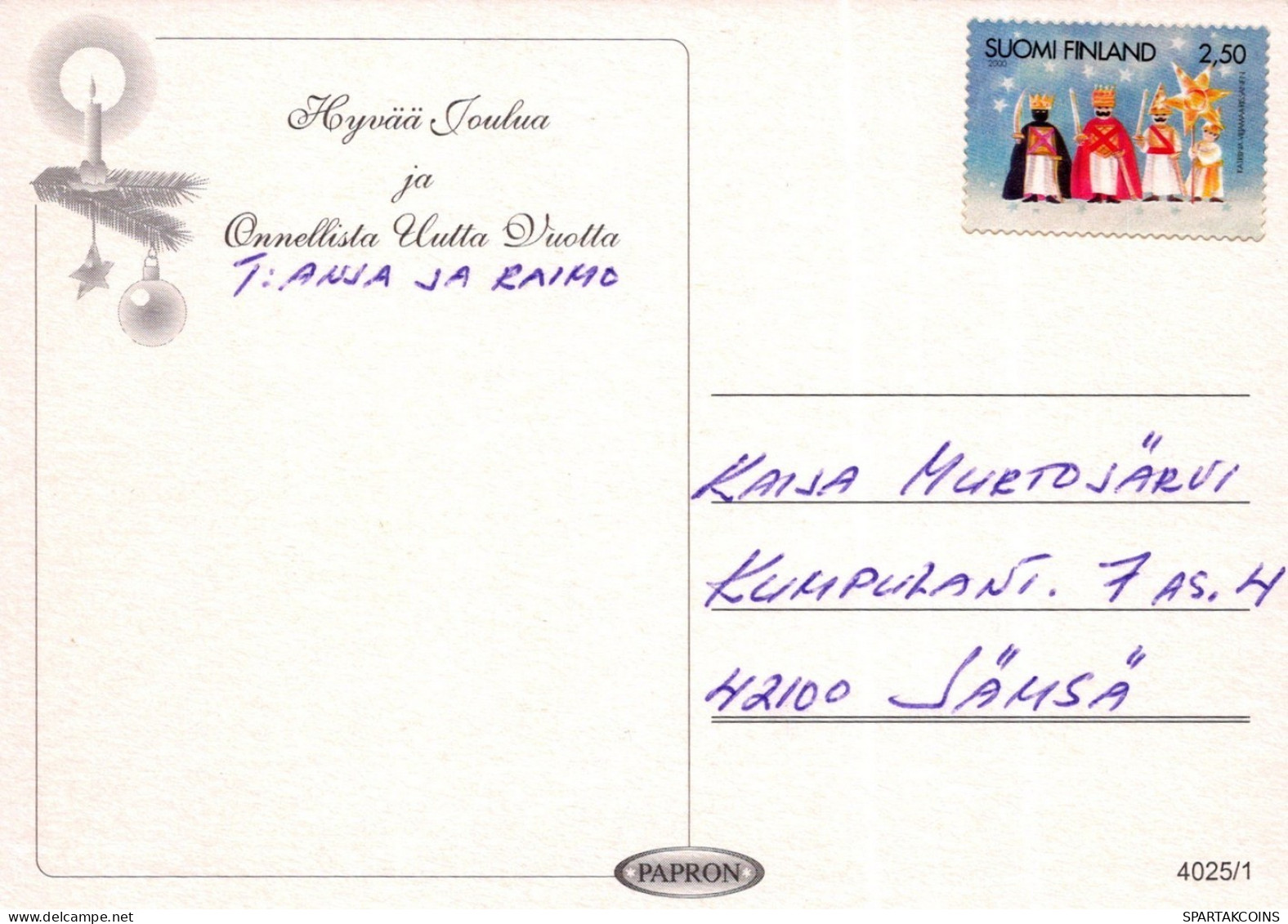 SANTA CLAUS CHRISTMAS Holidays Vintage Postcard CPSM #PAJ763.GB - Kerstman