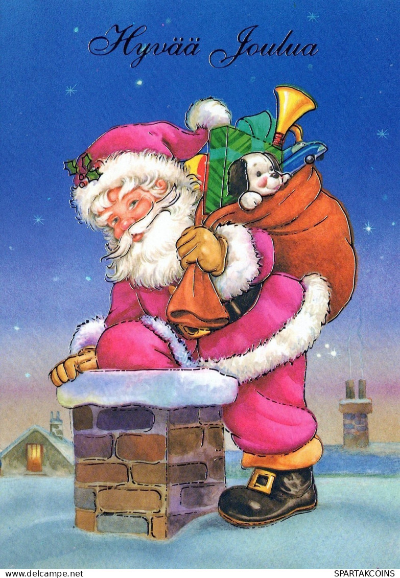 SANTA CLAUS CHRISTMAS Holidays Vintage Postcard CPSM #PAJ763.GB - Santa Claus