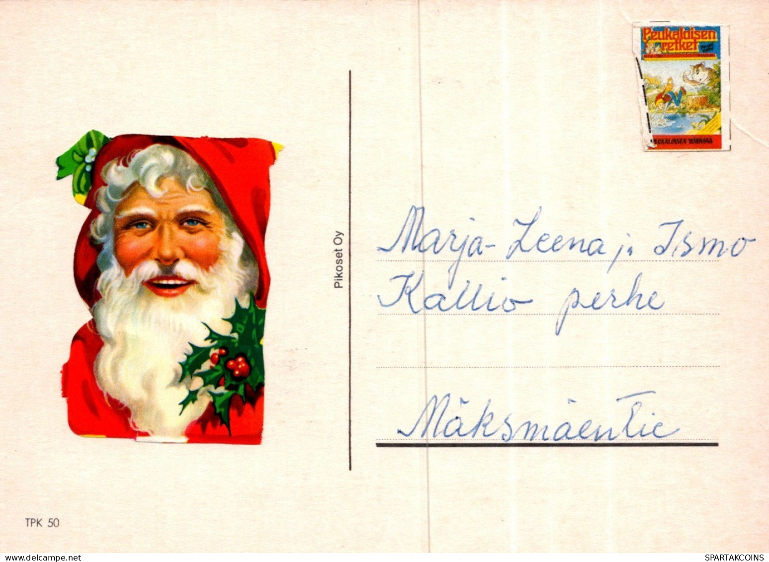 SANTA CLAUS CHRISTMAS Holidays Vintage Postcard CPSM #PAK405.GB - Santa Claus