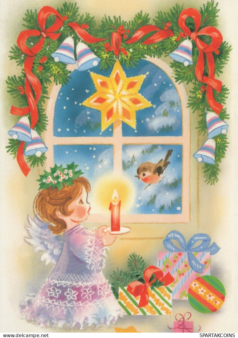 ANGEL CHRISTMAS Holidays Vintage Postcard CPSM #PAJ296.GB - Anges