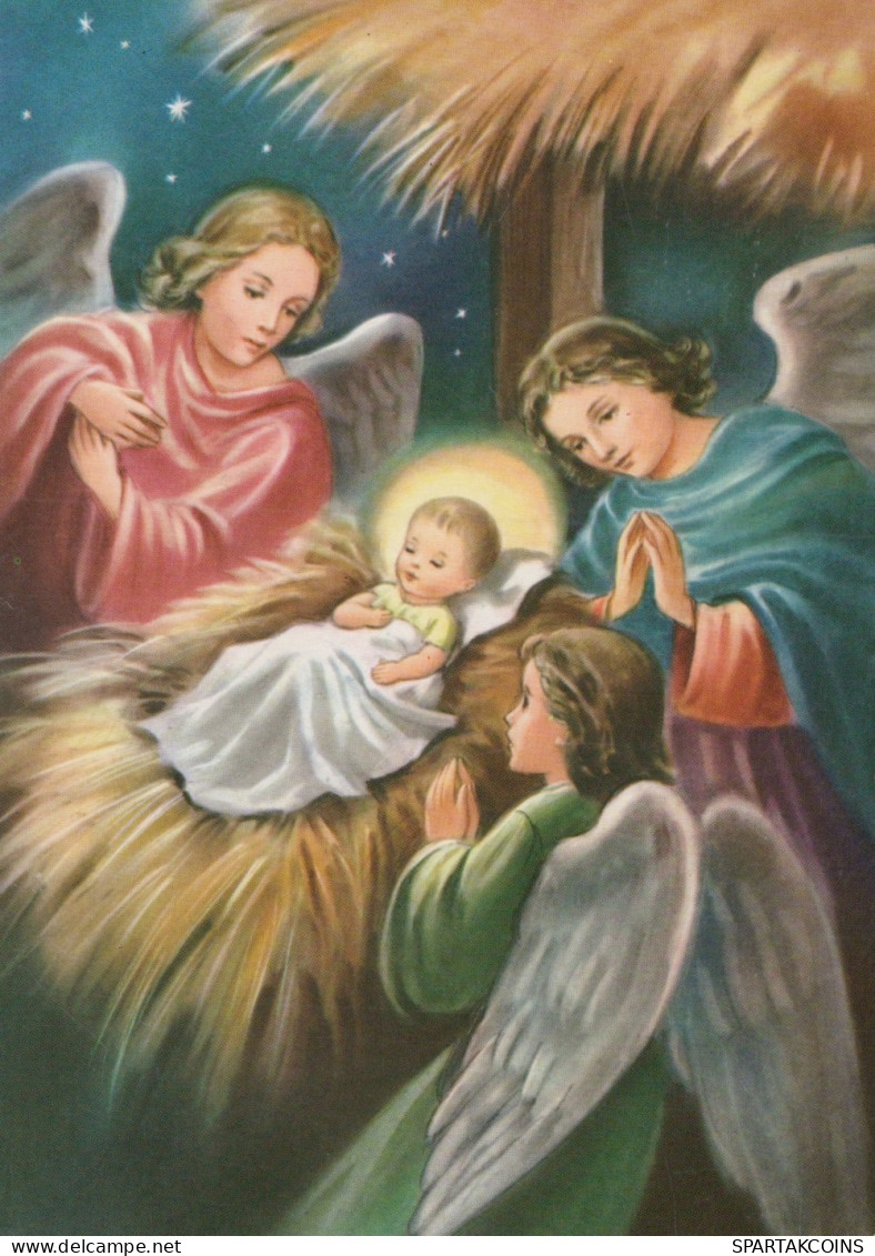 ANGEL CHRISTMAS Holidays Vintage Postcard CPSM #PAH841.GB - Angels