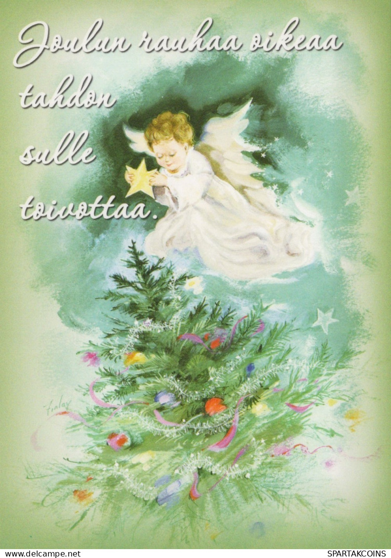 ANGEL CHRISTMAS Holidays Vintage Postcard CPSM #PAH345.GB - Anges