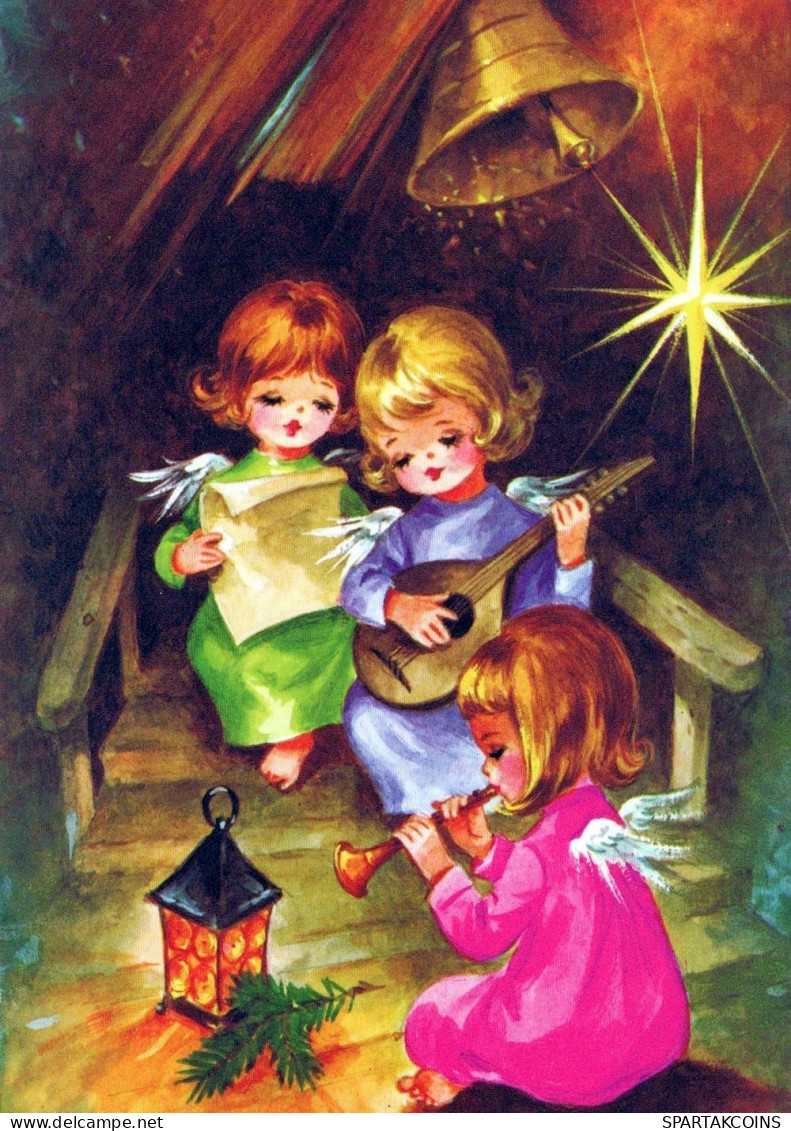 ANGEL CHRISTMAS Holidays Vintage Postcard CPSM #PAH539.GB - Engelen