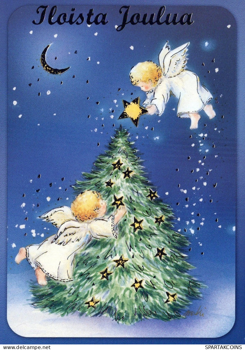 ANGEL CHRISTMAS Holidays Vintage Postcard CPSM #PAH415.GB - Engelen