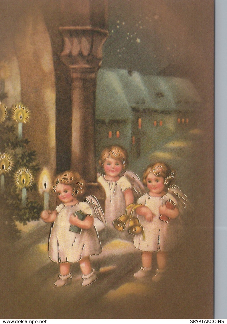 ANGEL CHRISTMAS Holidays Vintage Postcard CPSM #PAG966.GB - Engelen