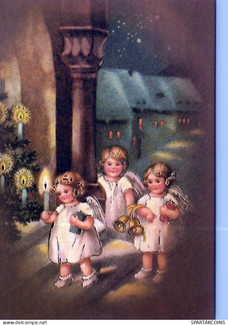 ANGEL CHRISTMAS Holidays Vintage Postcard CPSM #PAG966.GB - Engelen