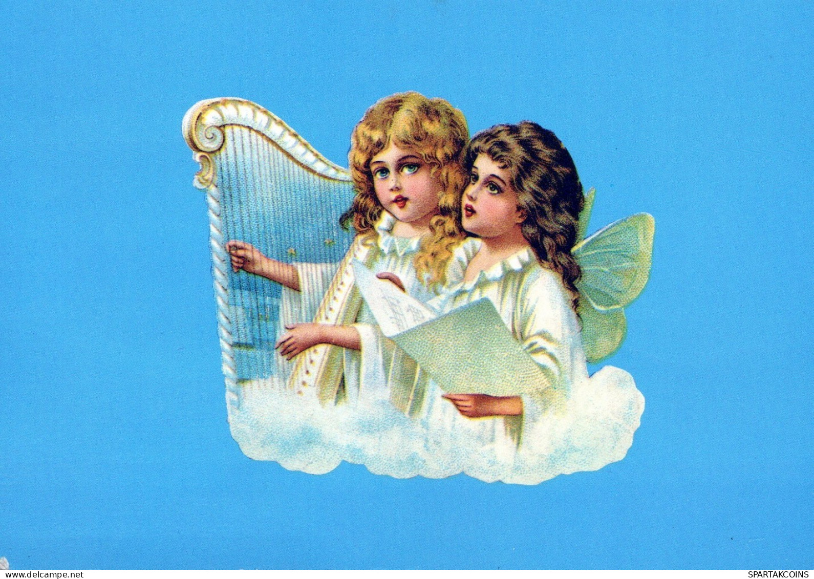 ANGEL CHRISTMAS Holidays Vintage Postcard CPSM #PAH282.GB - Anges