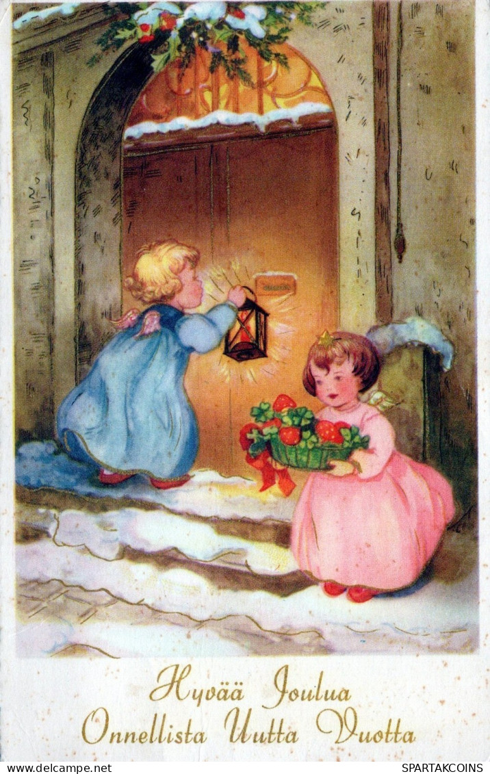 ANGEL CHRISTMAS Holidays Vintage Postcard CPSMPF #PAG777.GB - Anges