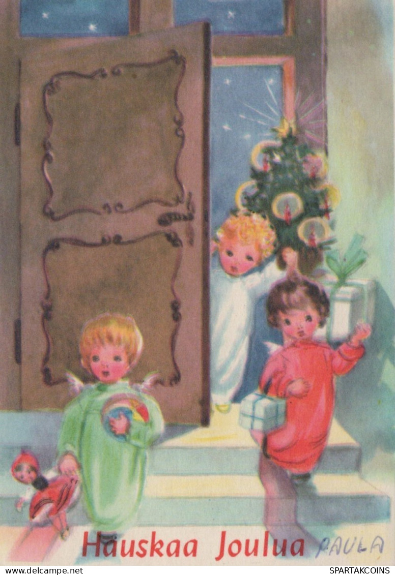 ANGEL CHRISTMAS Holidays Vintage Postcard CPSMPF #PAG715.GB - Engelen