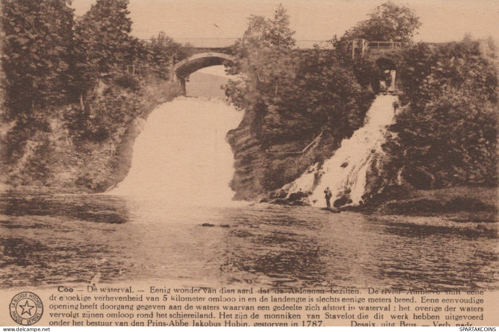 BELGIQUE CASCADE DE COO Province De Liège Carte Postale CPA Unposted #PAD112.FR - Stavelot