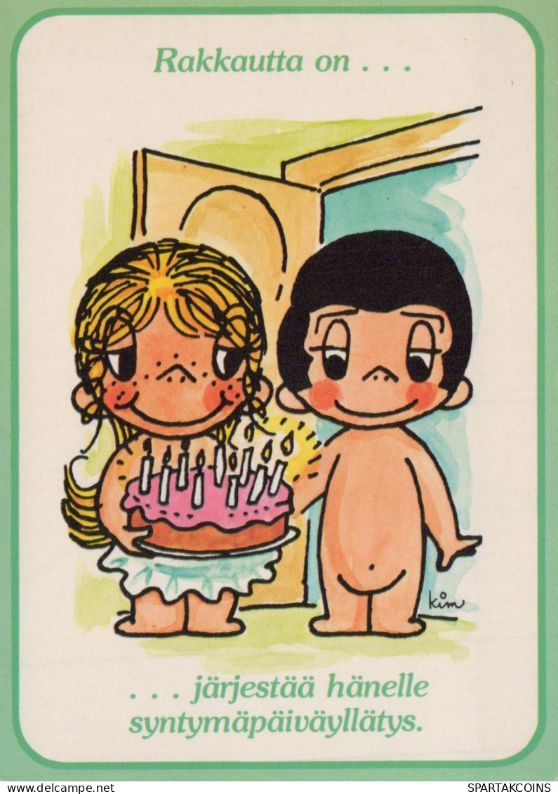 ENFANTS HUMOUR Vintage Carte Postale CPSM #PBV429.FR - Humorous Cards